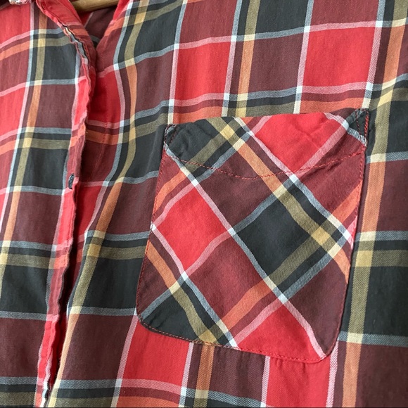 BUNDLE! 2 Denim & Supply Ralph Lauren Blouses Plaid w MEASUREMENTS - Picture 5 of 15